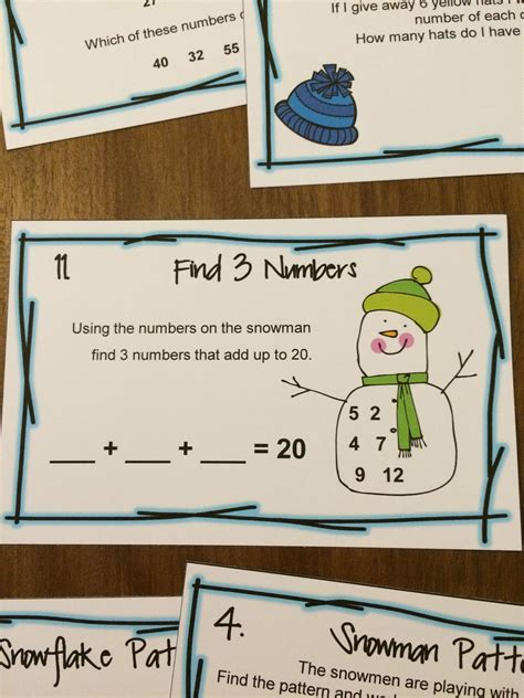 Winter Math Activities Games Puzzles And Brain Teasers Winter Math