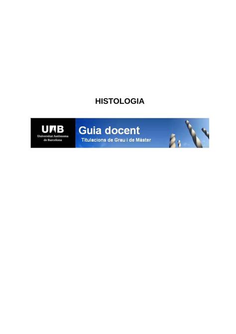 Pdf Histologia Dhistologia Lestudiant Que Hagi Aprofitat