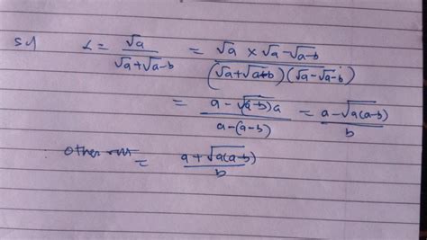 B Are All Rationals Then The Other Root A Frac Sqrt B