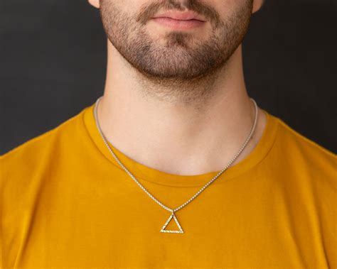 Mens Necklace Mens Stainless Steel Necklace Etsy