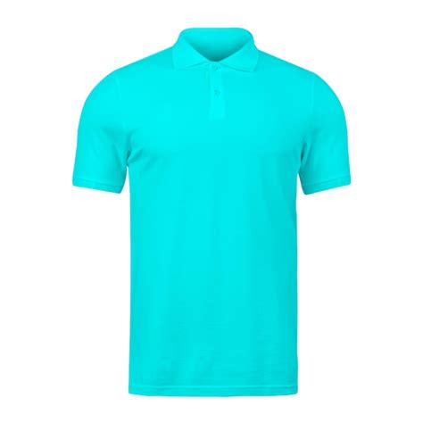 Premium Photo Photo Realistic Aqua Color Polo Tshirt Mockup