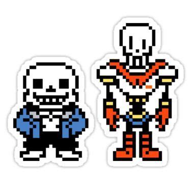 Undertale Sans And Papyrus Sticker Autocollants Imprimables