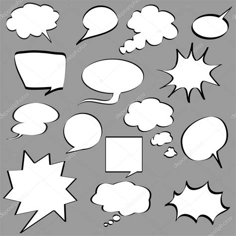 Comic Speech Bubbles Stock Vector Image By ©lemony 12129076