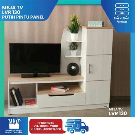 Jual Meja Tv Rak Tv Lemari Tv Minimalis Lunar Lvr Pintu Panel