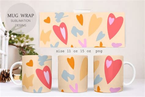 Coffee Mug Sublimation Hearts Love Graphic By Savirinaart · Creative Fabrica