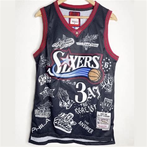 Jual Jersey Basket Nba Classic Hwc Philadelphia Sixers Allen Iverson