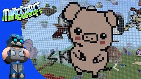 Cerdo Kawaii Pixel Art Minecraft Tutorial Como Hacer Un Cerdo Kawaii