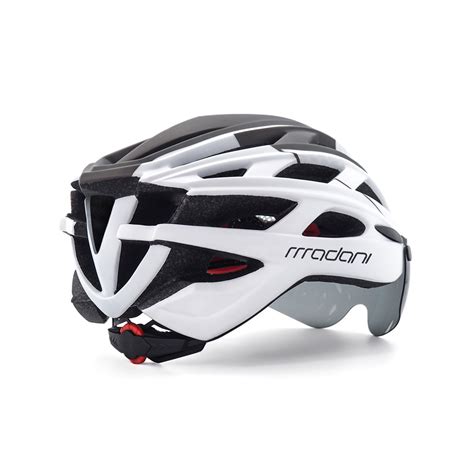 Kask rowerowy z szybą fotochromową madani HT19