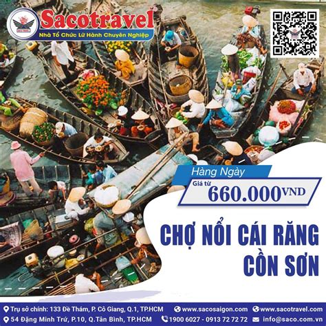 CHỢ NỔI CÁI RĂNG CỒN SƠN Saco Travel