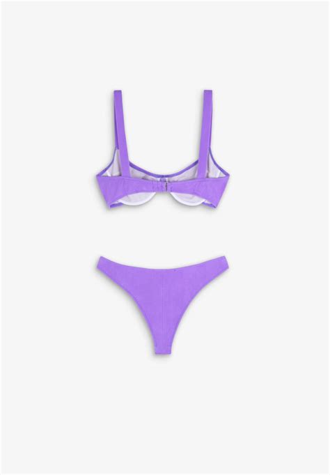 Mujer Scalpers Bañadores Y Bikinis Bikini Liso Top Aros Lilac Patbart Lett