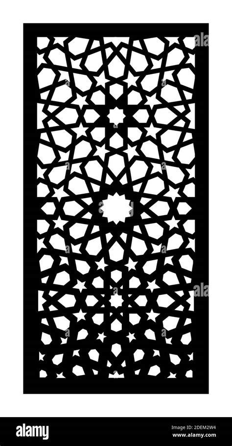 Laser Cut Vector Panel Screen Fence Divider Cnc Decorative Pattern