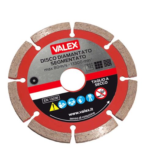 Segmented Crown Diamond Disc Mm Thickness Mm Valex