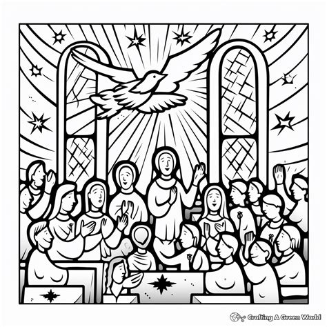 Pentecost Coloring Pages Free Coloring Pages