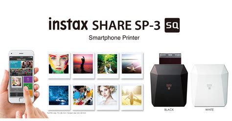 Specifications Instax SHARE SP 3 Smartphone Printer FUJIFILM