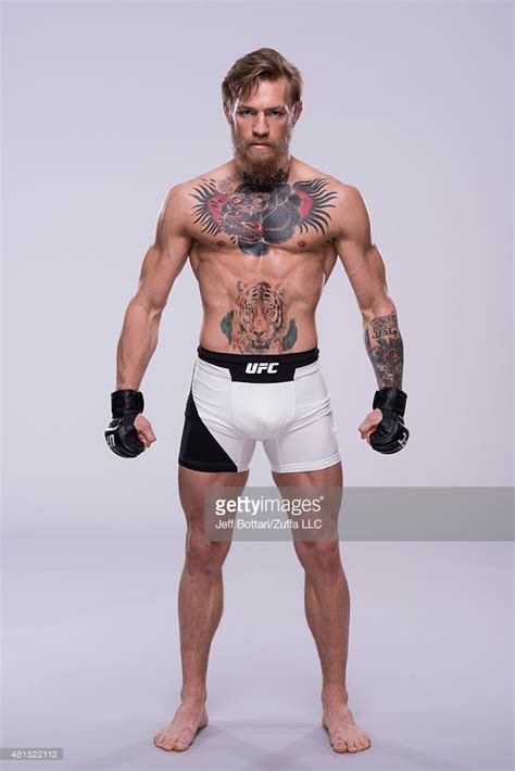 Ufc Featherweight Champion Conor Mcgregor Poses For A Portrait During