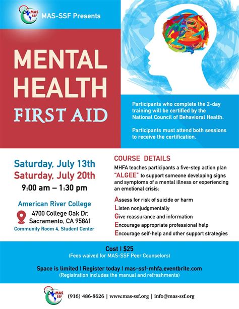 Mental Health First Aid Workshop Social Services Foundation