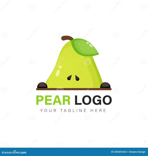 Pear Logo Design Stock Vector Illustration Of Sweet 255581026