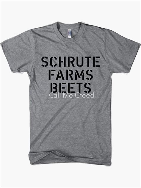 "Dwight Schrute Beet Farm Office Dunder Miffling" Sticker by ...