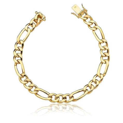 Pulseira Masculina F Garo Em Ouro K Elo Grumet Fluiarte Joias