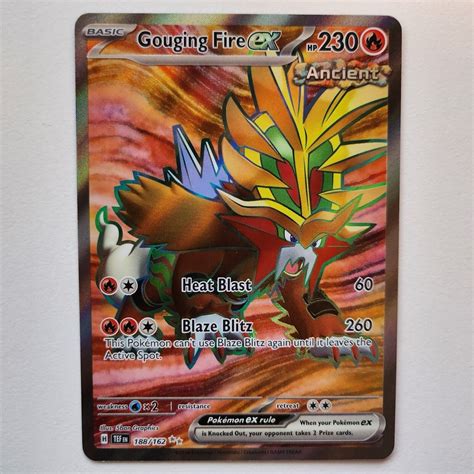 Gouging Fire Ex Pokemon Tcg Temporal Forces Full Art Ultra