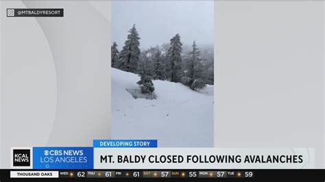 Mt Baldy Closed Following Avalanches Youtube