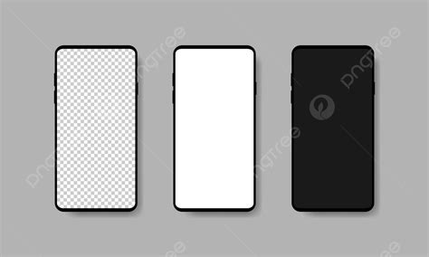 Vector Illustration Eps Of Blank Realistic Smartphones With