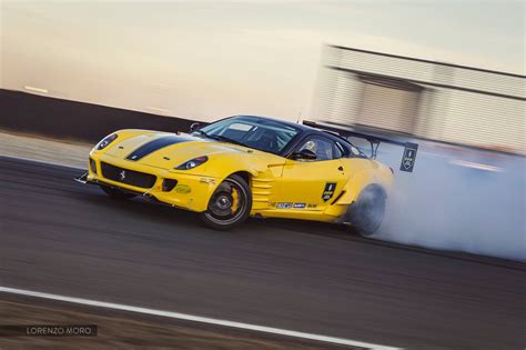 Hp Twin Turbo Ferrari Drift Car Puts Up A Tire Shredding Show