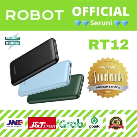 Jual Powerbank Robot Rt Mah Dual Input Output Original Garansi