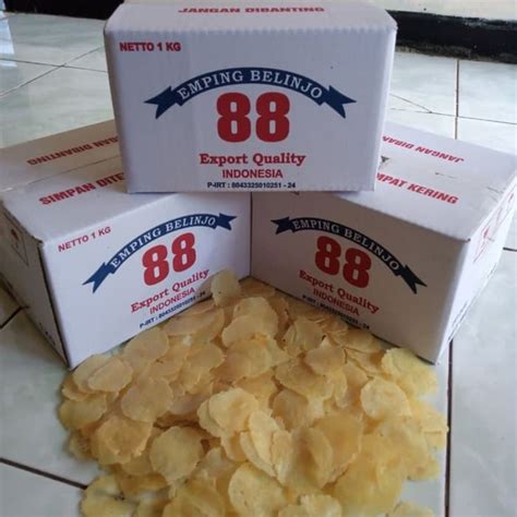 Jual EMPING MELINJO TIPIS SUPER 1KG Shopee Indonesia