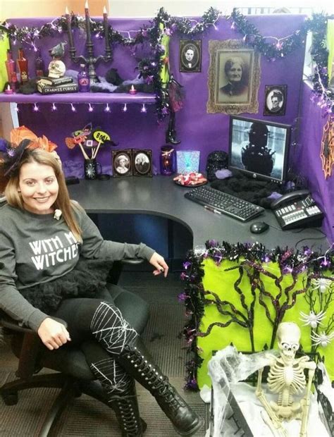 Cubicle Halloween Decoration Ideas In