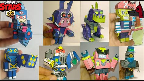 Paper Toy Brawl Stars - All my paper Brawl Stars characters in one video. Thank you for 1000 ...