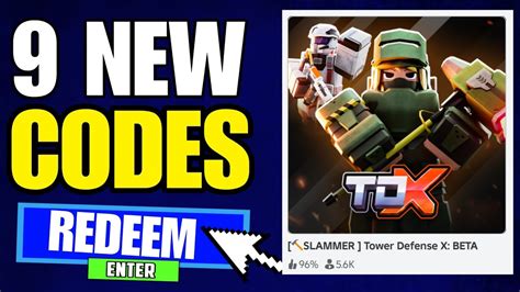 Roblox Tower Defense X Beta Codes 2024 Be Quickly Slammer🔨 Youtube