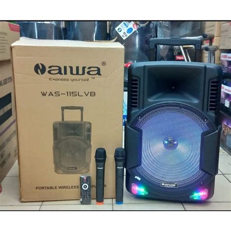 Jual Speaker Aktif Portable Meeting Wireless Aiwa Inch Usb Bluetooth