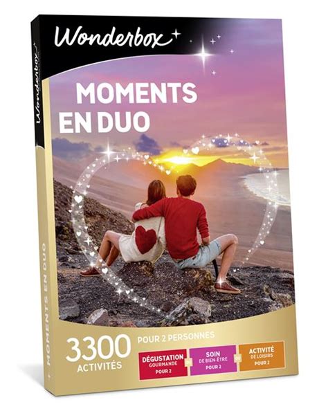 Coffret Cadeau Wonderbox Moments En Duo Coffret Cadeau Achat Prix