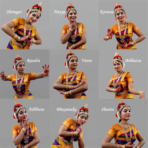 Navarasa (Nine moods) in Bharathanatyam | Bharatanatyam poses, Dancing ...