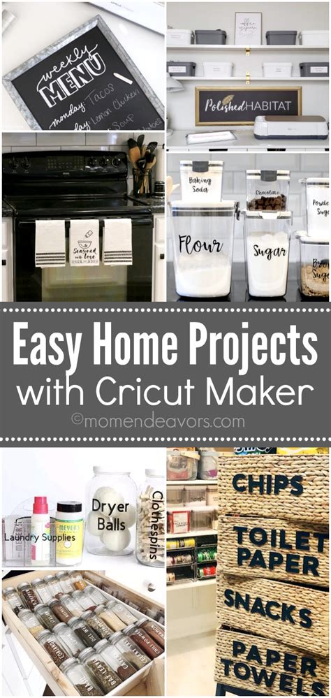 Easy Home Projects with Cricut Maker - Mom Endeavors