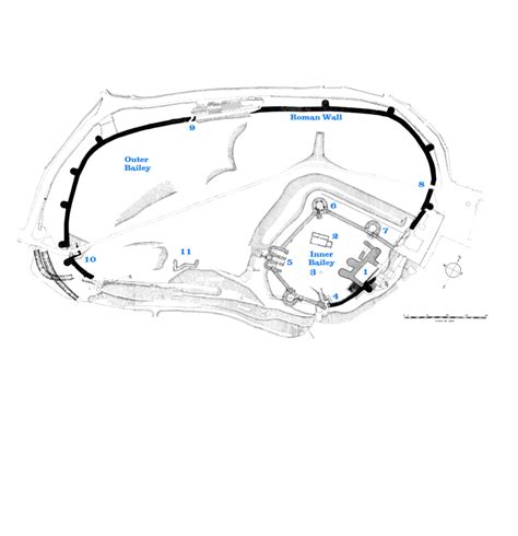 Great Castles Pevensey Castle Floor Plan