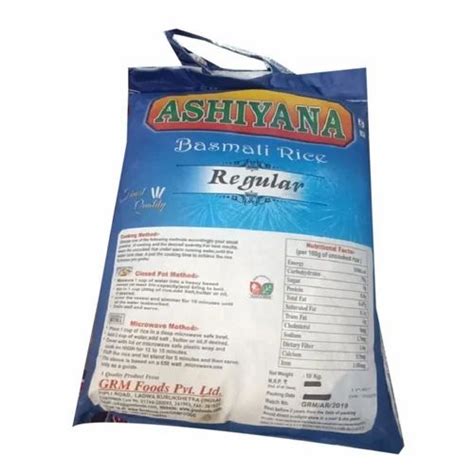 Ashiyana Regular Basmati Rice PP Sack Bag At Rs 1110 Bag In Pune ID