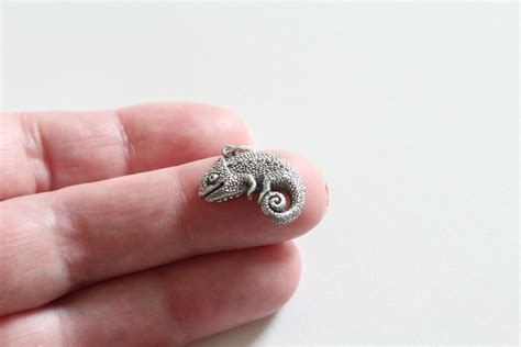 Sterling Silber Cham Leon Charm Silber Cham Leon Anh Nger Silber