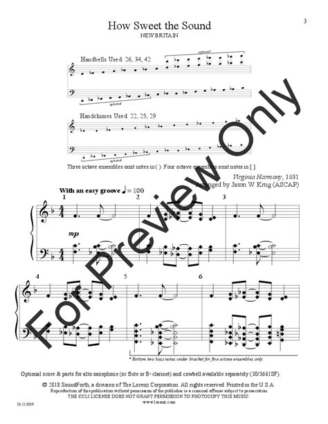 How Sweet The Sound Arr Jason W Krug J W Pepper Sheet Music