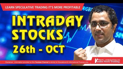 Best Intraday Stock For Tomorrow Oct Intraday Trading Tips