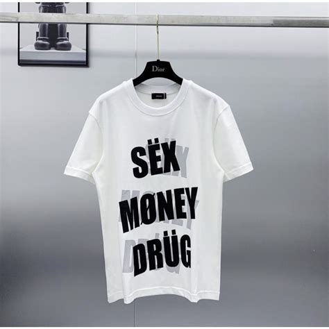 Mua Áo Phông Nam Nữ Premium In Nổi Chữ Sex Money Drug Chất Liệu
