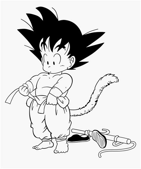 A Kid Goku Dragonball Dragon Ball Manga Png Kid Goku Manga