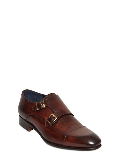 Leather Monk Strap Shoes, $183 | LUISAVIAROMA | Lookastic