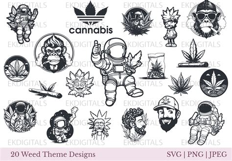 Weed Stencil Designs