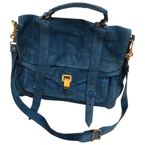 Blue Suede Purses And Handbags