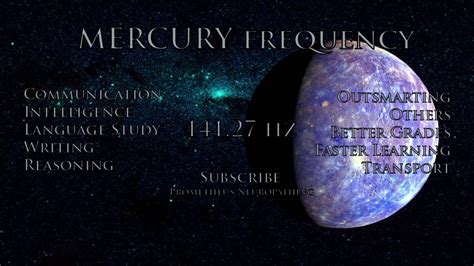 Mercury Frequency Hz Monotone Youtube