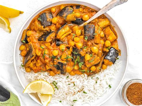 Easy Eggplant Curry - Plant Based School