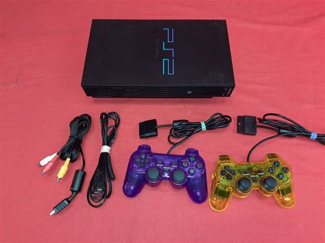 Sony Playstation 2 PS2 Fat Console Black With Two Controllers and ...