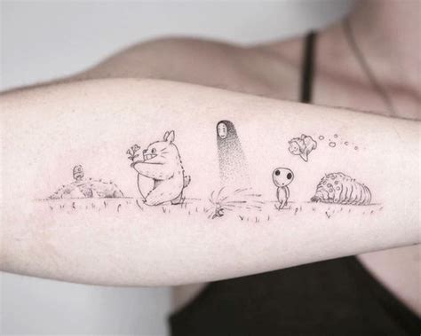 Tatuaje Mi Vecino Totoro Tatuajes Para Mujeres